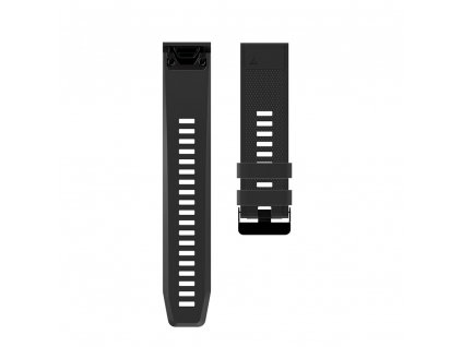 1 Black sheng one soft silicone strap for garmin variants 5