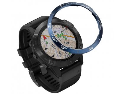 Ochranná luneta kroužek Garmin Fenix 6X modrá