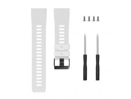 White silicone watch strap for forerunner 35 w variants 3