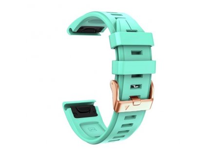 Teal 20 mm silicone rose gold steel buckle wat variants 3