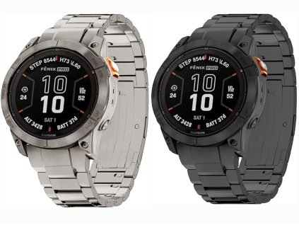 22mm TSOFT titanový řemínek pro Garmin Fenix Epix 2 PRO černý QuickFit
