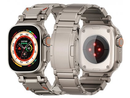 ULTRA PRO titanový řemínek pro Apple Watch Ultra 2 42mm 44mm 45mm 49 mm kovový