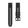 Black 26 mm 22 mm quick fit watchband for garmin variants 1