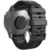 WAVE 22mm silikonový gumový řemínek pro Garmin Fenix černý EASYFIT/QUICKFIT