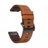 STYLE 22mm kožený řemínek pro Garmin Fenix Epix 2 PRO hnědý QuickFit