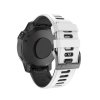 COLOR 22mm silikonový gumový řemínek pro Garmin Fenix bílý/černý EASYFIT/QUICKFIT
