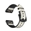 Kožený řemínek SNOW pro Garmin Fenix 22mm - bílý EASYFIT/QUICKFIT