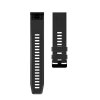 1 Black sheng one soft silicone strap for garmin variants 5