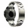 26mm T1 Titanový řemínek pro Garmin Fenix černý stříbrný EASYFIT/QUICKFIT