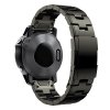 22mm T1 Titanový řemínek pro Garmin Fenix černý stříbrný EASYFIT/QUICKFIT