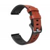 Kožený silikonový řemínek COMFORT tmavě hnědý pro Garmin Fenix 26mm EASYFIT/QUICKFIT