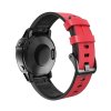 Kožený silikonový řemínek COMFORT červený pro Garmin Fenix 26mm EASYFIT/QUICKFIT