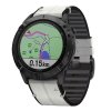 Kožený silikonový řemínek V2 COMFORT bílý pro Garmin Fenix 22mm QuickFit