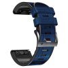 Silicone Leather 2 22 26 mm smart watchband for garmin fenix variants 6