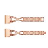 rose gold metal strap for garmin fenix 7 s 6 s pro 5 variants 2