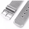 MILAN 22mm ocelový kovový řemínek pro Garmin Fenix Epix hladký Milánský tah černý stříbrný QUICKFIT