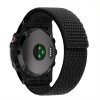 22mm jednostranně provlékací Pratelný nylonový řemínek pro Garmin Fenix Epix 2 PRO na suchý zip velcro UltraFit