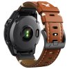 DELUXE PRO 22mm kožený řemínek hnědý pro Garmin Fenix Epix 2 PRO QuickFit