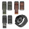 DAVILANE 26mm prošívaný černý hnědý kožený nylonový řemínek Garmin Fenix Tactix QuickFit