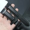 CARB 22mm kožený řemínek černý pro Garmin Fenix Epix 2 PRO QuickFit
