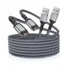 PRO Nylonový 1,2m 1,8m 4PIN -> USB nabíječka dlouhý nabíjecí USB kabel  pro pc notebook cestovní pro Garmin Fenix Epix 2 PRO