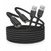 PRO Nylonový 1,2m 1,8m 4PIN -> USB nabíječka dlouhý nabíjecí USB kabel  pro pc notebook cestovní pro Garmin Fenix Epix 2 PRO