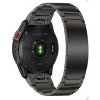 22mm TSOFT titanový řemínek pro Garmin Fenix Epix 2 PRO černý QuickFit