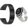 22mm TSOFT titanový řemínek pro Garmin Fenix Epix 2 PRO černý QuickFit