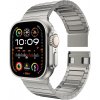 LULULOOK 2024 Titanový řemínek s DLC ochranou vrstvou pro Apple Watch Ultra 2 49mm titanová barva z pravého titanu