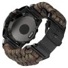 PARACORD 26mm nylonový řemínek pro Garmin Fenix/Tactix černý army green zelený QuickFit