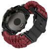 PARACORD 26mm nylonový řemínek pro Garmin Fenix/Tactix černý army green zelený QuickFit
