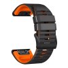 WAVE PRO NSCR 22mm silikonový gumový řemínek pro Garmin Fenix Epix 2 QuickFit (Barva Army Green/Černá)