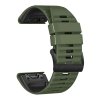 WAVE PRO NSCR 22mm silikonový gumový řemínek pro Garmin Fenix Epix 2 QuickFit (Barva Army Green/Černá)