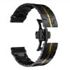 METALLIC 22mm ocelový kovový řemínek pro Garmin Fenix Epix černý stříbrný QUICKFIT