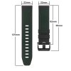 hIF5Quick Fit 22mm 26mm Soft Leather with Silicone Wristband Strap For Garmin Fenix 7 7X 6