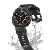 sARMOR masivní silkonový řemínek oranžový černý pro Samsung Galaxy Watch Ultra 47mm/2025