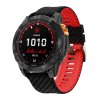 gCARBON 22mm silikonový řemínek s karbonovým vzorem pro Garmin Fenix 8 Tactix Enduro 3 QuickFit