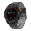 gCARBON 22mm silikonový řemínek s karbonovým vzorem pro Garmin Fenix 8 Tactix Enduro 3 QuickFit