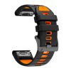EIGHT 26mm silikonový řemínek originální vzhled vzor pro Garmin Fenix 8 51mm Enduro 3 QuickFit
