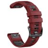 EIGHT 20mm silikonový řemínek originální vzhled vzor pro Garmin Fenix 8 43mm QuickFit