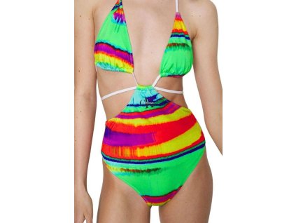 eng pl Stroj kapielowy damski Womens swimsuit Calvin Klein KW0KW02220 0K4 PRIDE 19837 1