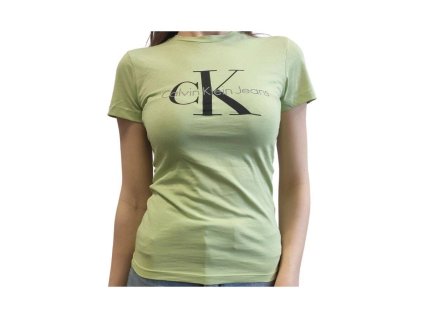 eng pl T shirt damski Womans t shirt Calvin Klein ZW0ZW02075 L99 Jaded Green 19289 1