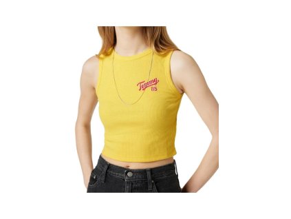 eng pl Top damski Womens top Tommy Jeans DW0DW14905 ZFM WARM YELLOW 16727 2