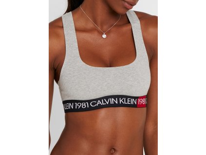 Dámská podprsenka Calvin Klein 000QF5577E 020 ŠEDÁ