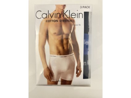CALVIN KLEIN pánské boxerky 3-pack Bavlna - Stretch Trunk White U2662G-100