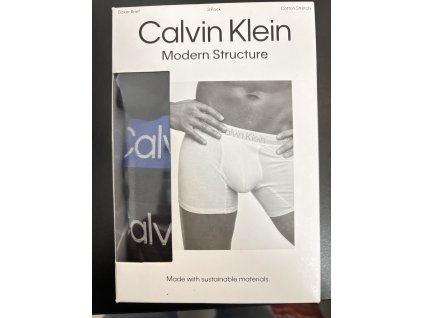 CALVIN KLEIN pánské boxerky Brief 3-pack Bavlna - Modern Structure 00NB2971A XYD