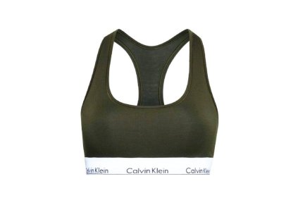 eng pl Biustonosz damski Womens sports bra Calvin Klein 0000F3785E 9MD Green 19190 1