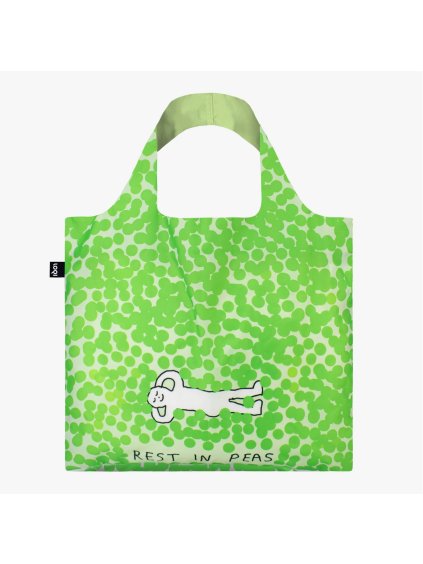 Skladacia nákupná taška LOQI CONSTANT BAGEL Rest in Peas