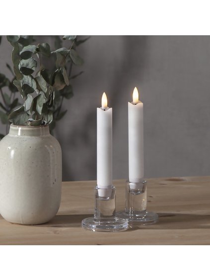 Sada 2 ks LED sviečok výška 15 cm Star Trading Flamme - biela