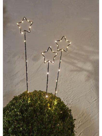 Vonkajšia LED dekorácia výška 60 cm Star Trading Wizard - čierna